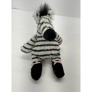 Vintage 1990s Manhattan Toy Company Zenia Zebra Tip Toes Ballet Terrycloth